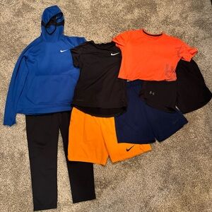 Lot of like new, men’s medium clothing.